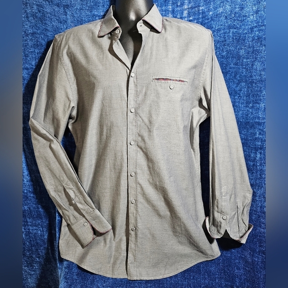 Dolce & Gabbana Men Dark Grey Shirt Small 42 16 1/2 - Picture 2 of 9